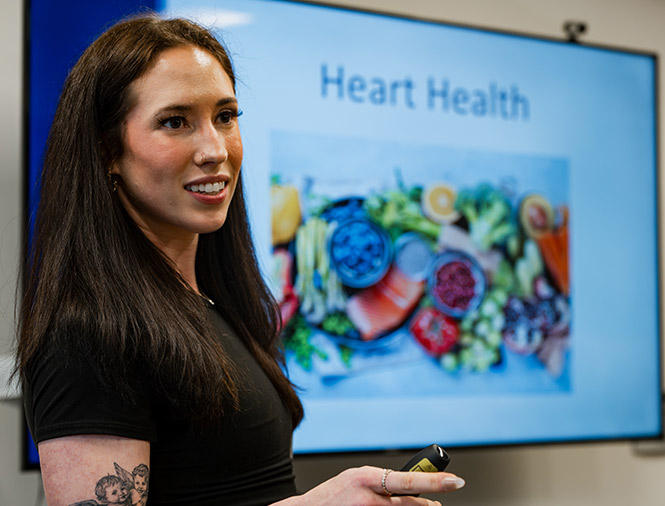 Teaching about heart health nutrition