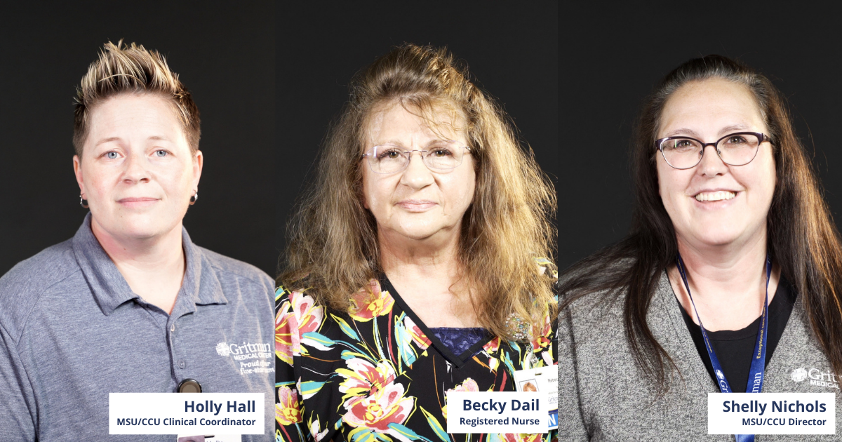 Holly hall, becky dail, and shelly nichols, orthopedic and wound healing nurses.