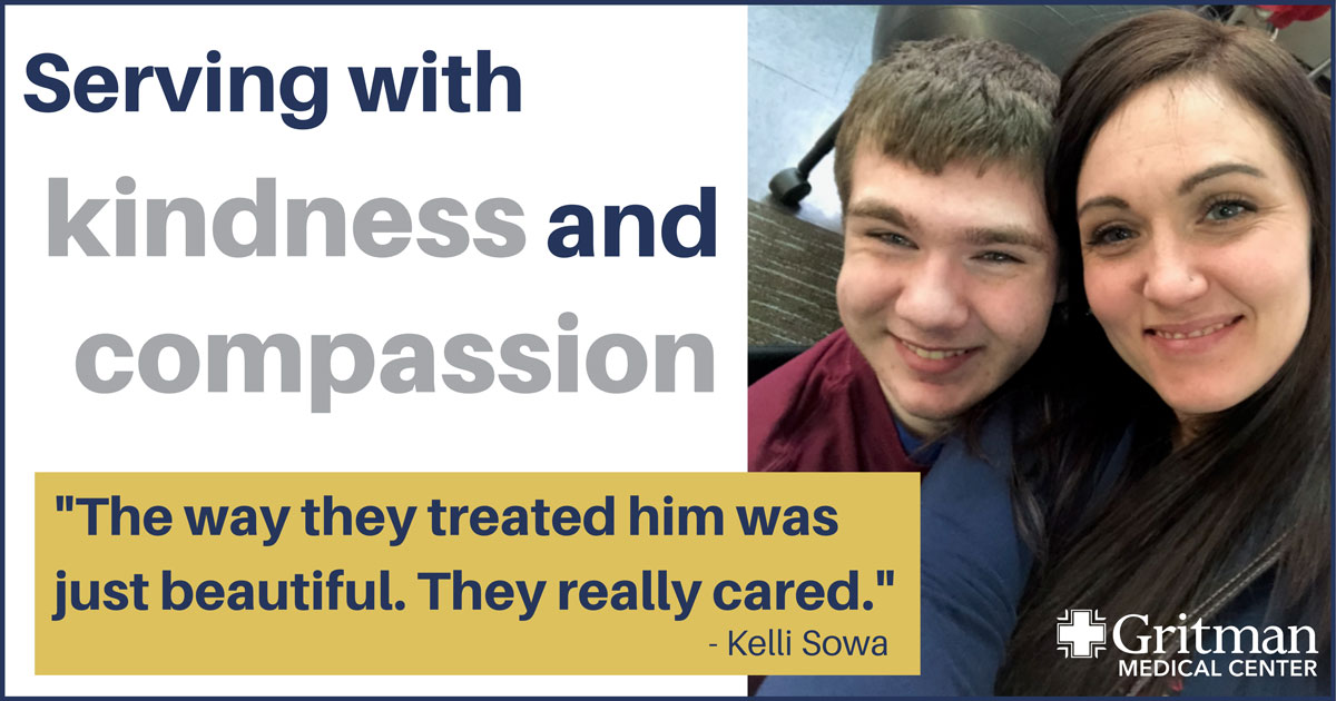 Serving with kindness and compassion: the way they treated him was just beautiful. They really cared (kelli sowa)